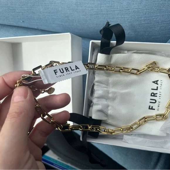 Furla Gold Chain Key Holder - Picture 4 of 16